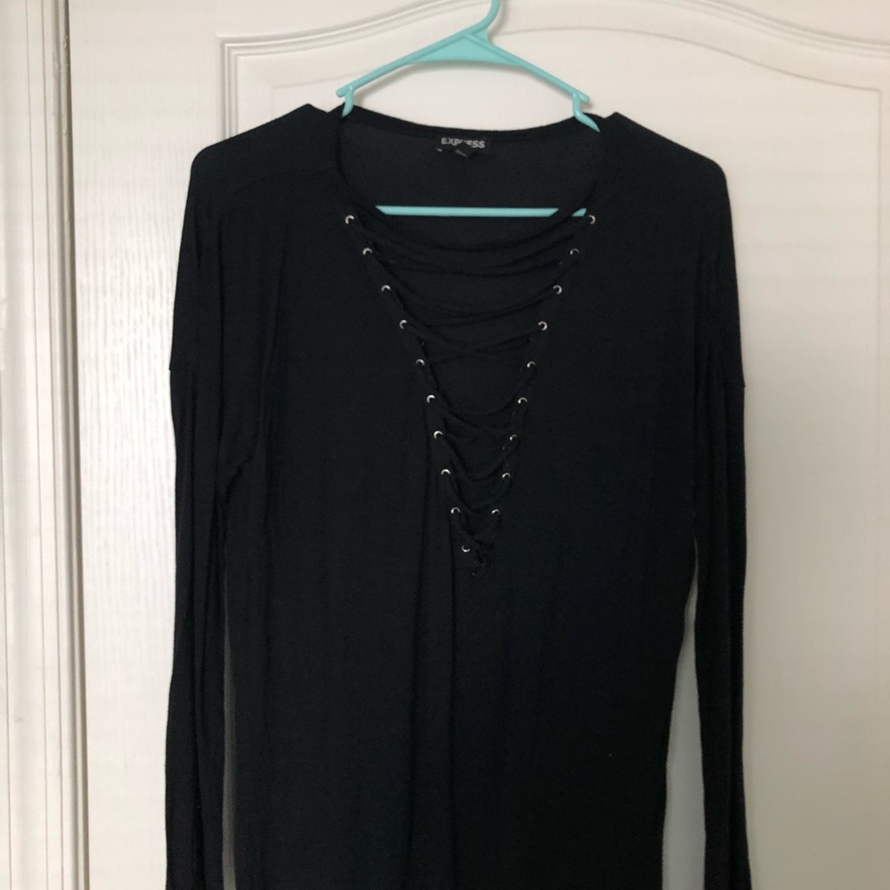 Express lace up shirt